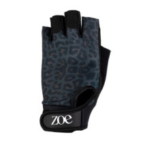 Zoe Printed Fitness Gloves, Leopard, ZOE
