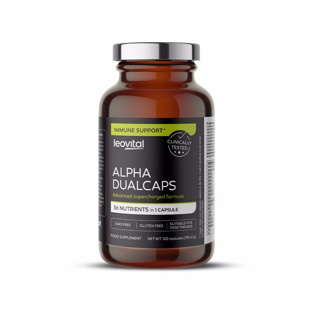 Alpha Dualcaps, 120 capsules, Leovital Alpha Dualcaps, 120 capsules, Leovital
