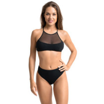 Ocean Haze Swim Bra, Black, Zoe