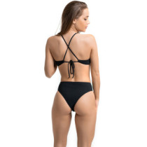 Ocean Haze Swim Bra, Black, Zoe