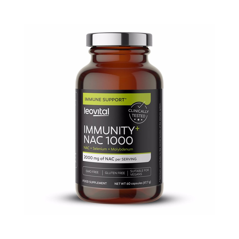 Immunity+ NAC 1000, 60 capsules, Leovital Immunity+ NAC 1000, 60 capsules, Leovital