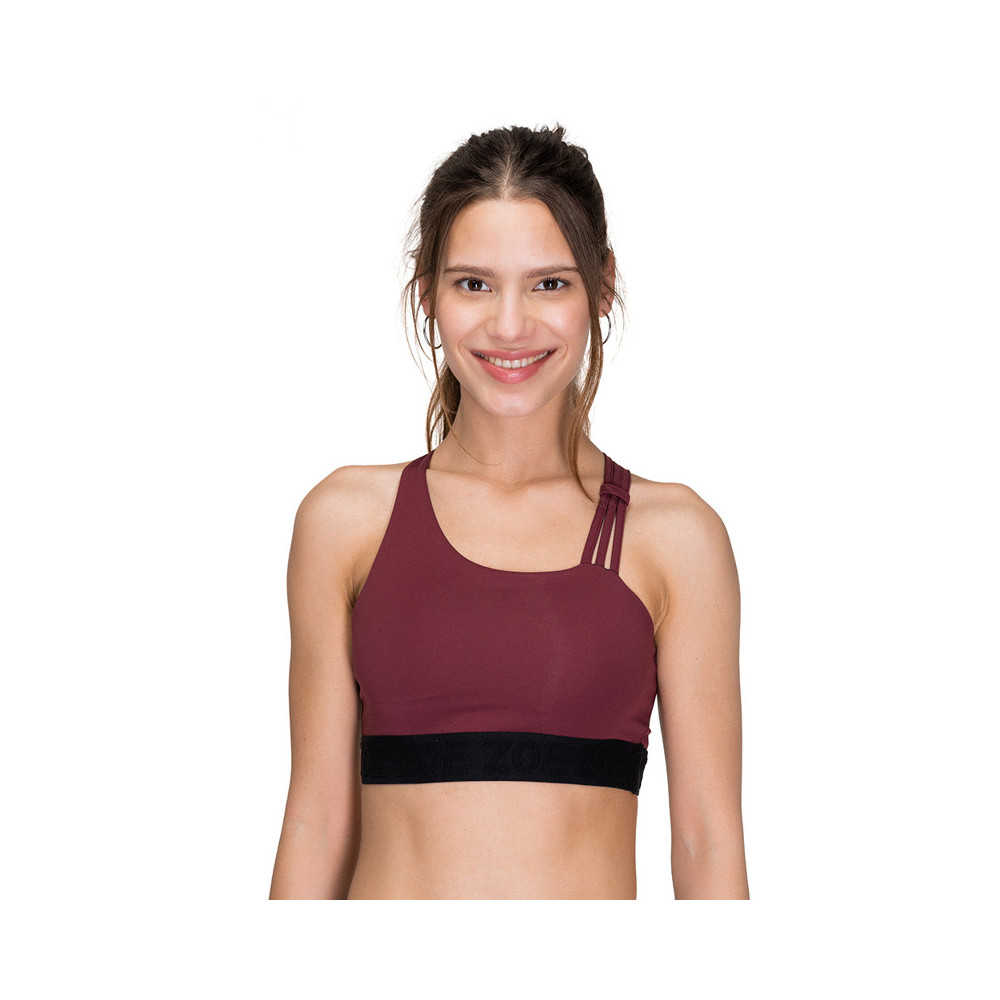 Iris Asymmetrical Bra, Red Wine, Zoe Iris Asymmetrical Bra, Red Wine, Zoe