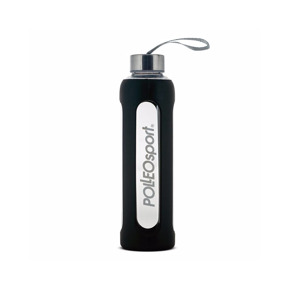 Polleo Silicone Grip Glass Bottle, Zoe Polleo Silicone Grip Glass Bottle, Zoe