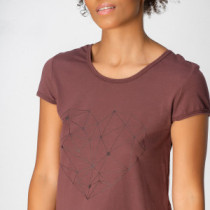 Maia T-Shirt, Maroon, Zoe