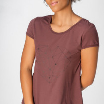 Maia T-Shirt, Maroon, Zoe
