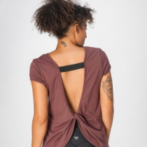 Maia T-Shirt, Maroon, Zoe
