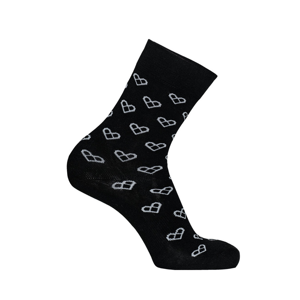 Zoe Heart Logo Socks, Black, Zoe Zoe Heart Logo Socks, Black, Zoe