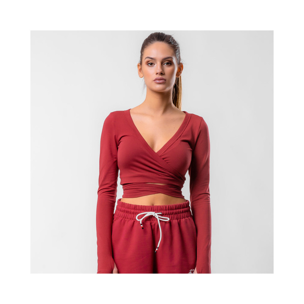 Commit Wrap Top, Red, Zoe Commit Wrap Top, Red, Zoe