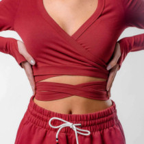 Commit Wrap Top, Red, Zoe