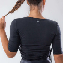 Lena T-shirt, Black, Zoe