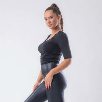 Lena T-shirt, Black, Zoe