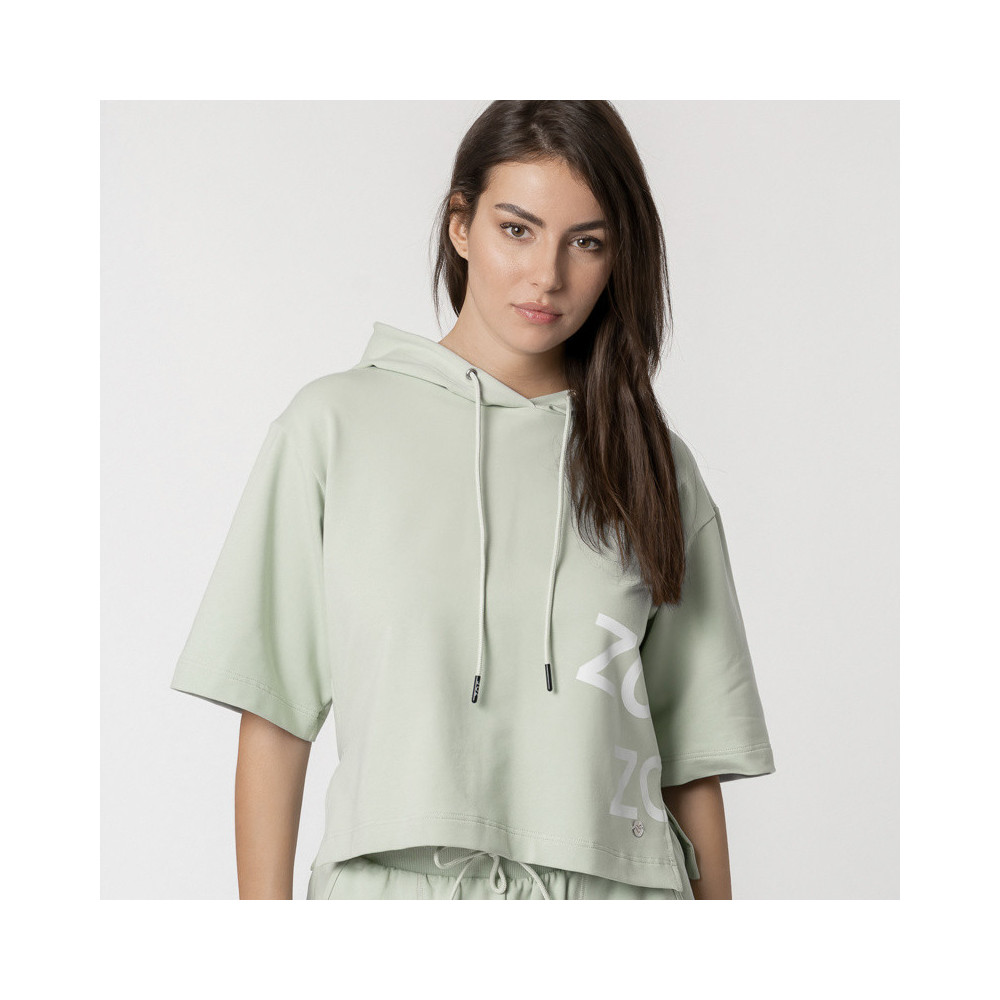 Amour Hoodie, Pale Green, zoe Amour Hoodie, Pale Green, zoe
