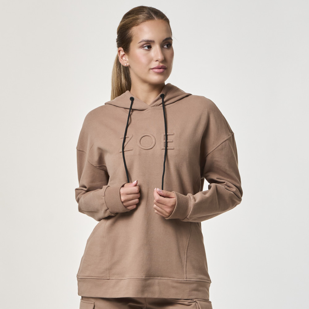 Anya Hoodie, Cream Brown, zoe Anya Hoodie, Cream Brown, zoe