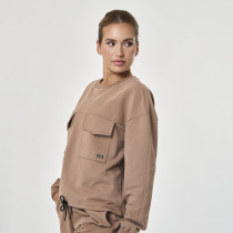 Anya Sweatshirt, Cream Brown, zoe