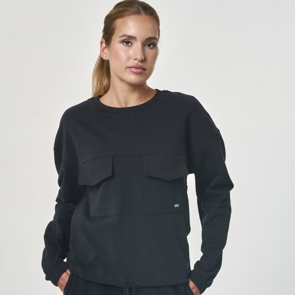 Anya Sweatshirt, Black, zoe Anya Sweatshirt, Black, zoe