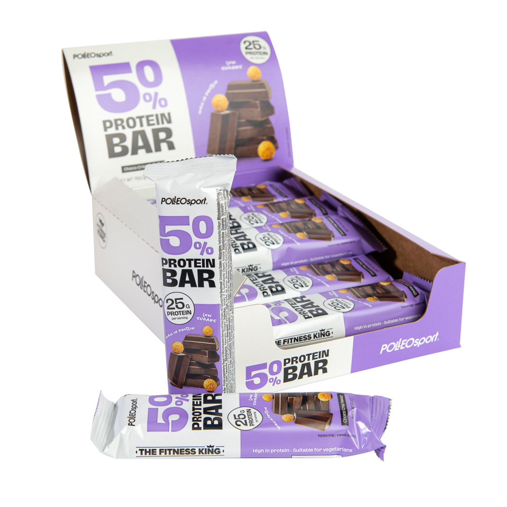 Polleo Sport 50% Protein Bar, 50 g, Polleo Sport Polleo Sport 50% Protein Bar, 50 g, Polleo Sport