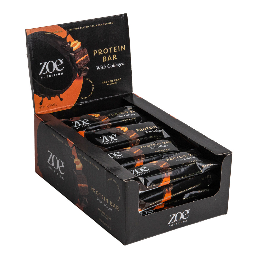 zoe Protein Bar, Sacher Cake, 50 g, zoe Nutrition zoe Protein Bar, Sacher Cake, 50 g, zoe Nutrition