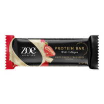 zoe Protein Bar, White Chocolate Strawberry, 50 g, zoe Nutrition