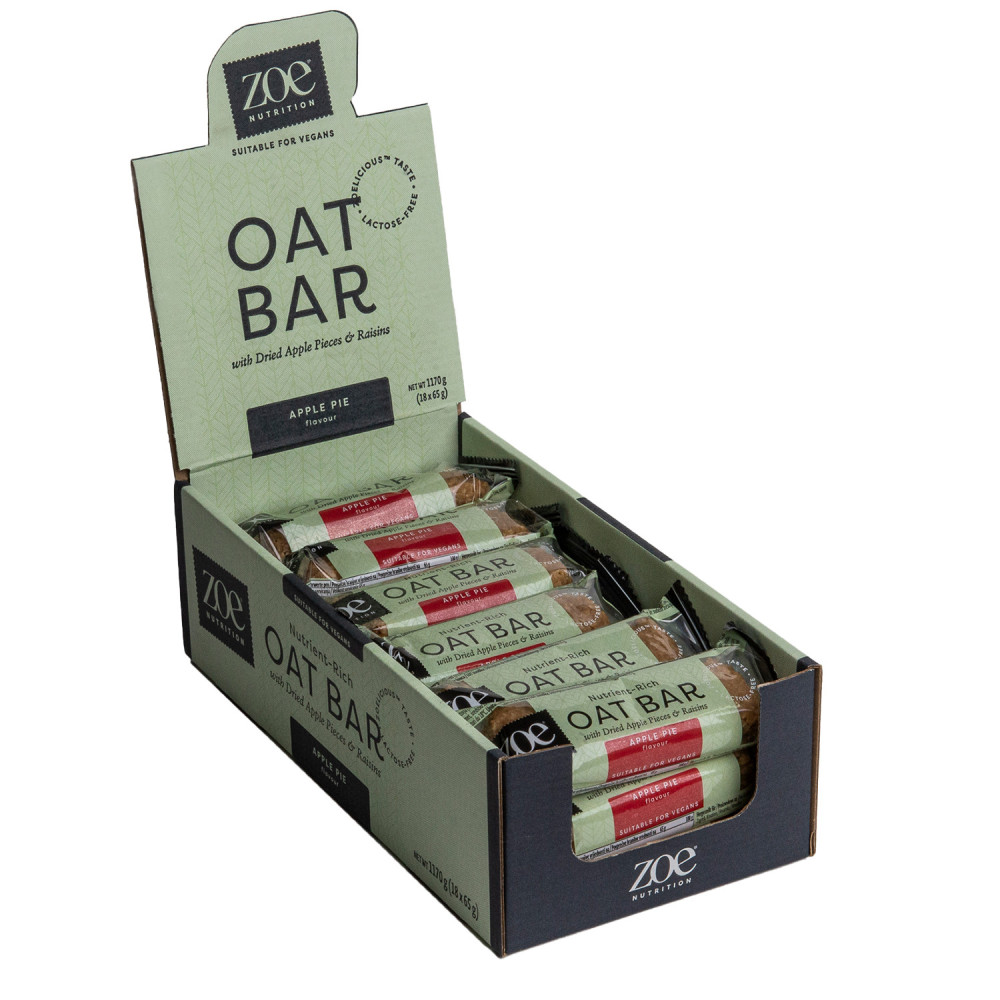 zoe Oat Bar, Apple Pie, 65 g, zoe Nutrition zoe Oat Bar, Apple Pie, 65 g, zoe Nutrition