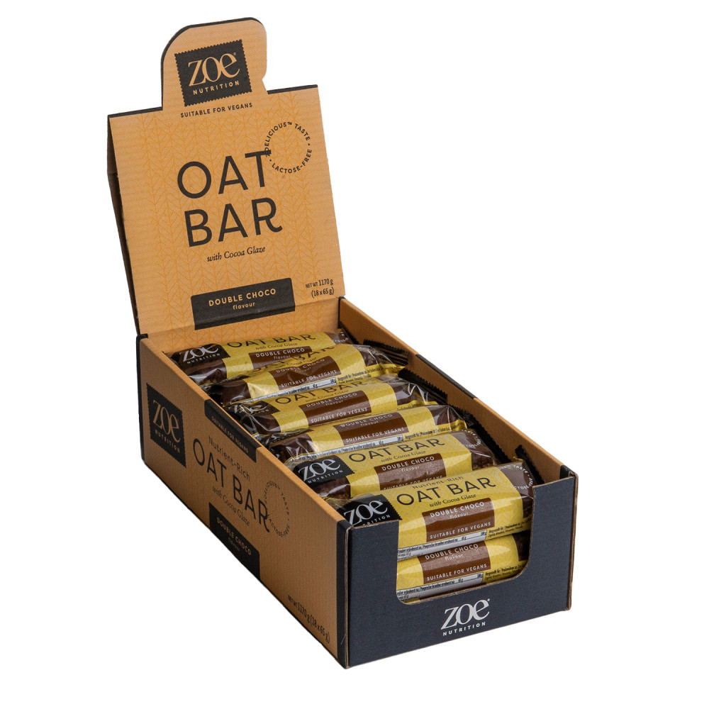 zoe Oat Bar, Double Chocolate, 65 g, zoe Nutrition zoe Oat Bar, Double Chocolate, 65 g, zoe Nutrition