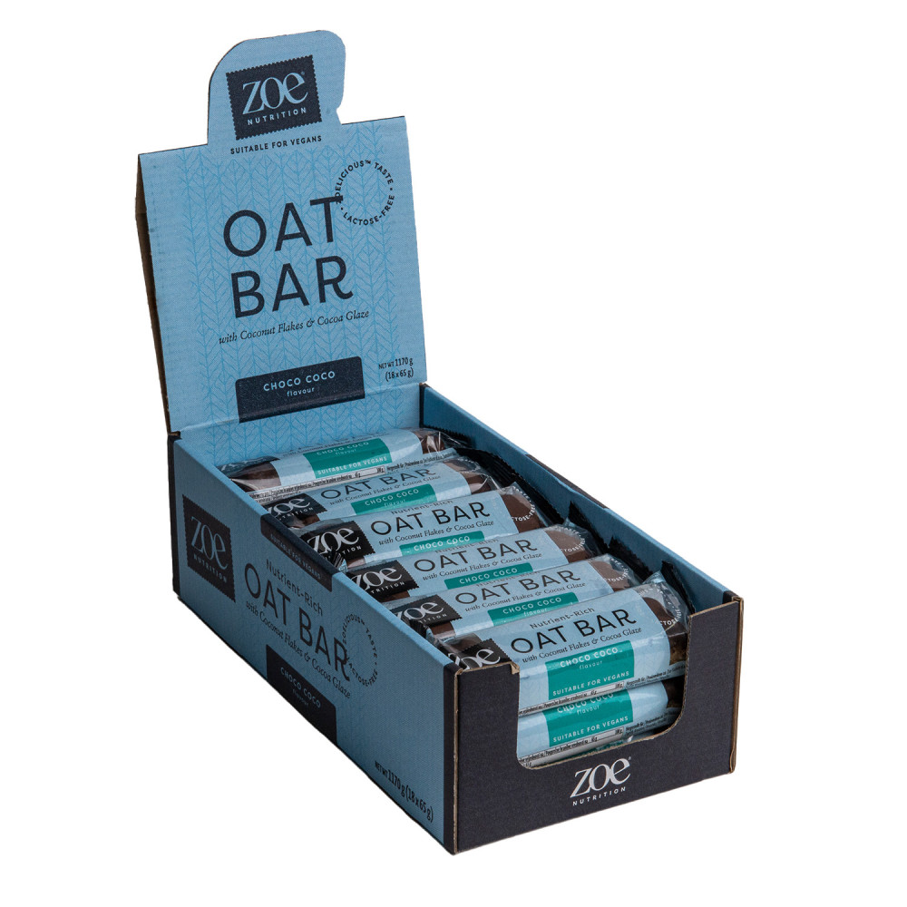 zoe Oat Bar, Chocolate Coconut, 65 g, zoe Nutrition zoe Oat Bar, Chocolate Coconut, 65 g, zoe Nutrition