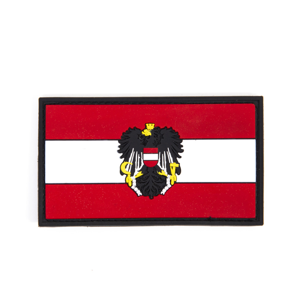 Patch with Velcro, Austrian flag - Polleo Sport Patch with Velcro, Austrian flag - Polleo Sport