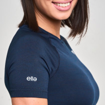 Ella Seamless Crop Top, Dark Navy, zoe