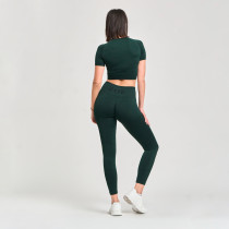 Ella Scrunch Leggings, Dark Olive, zoe
