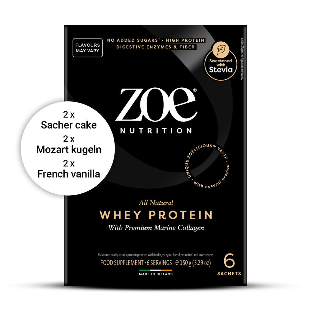 zoe Whey, Sachet Pack, 6 x 25 g zoe Whey, Sachet Pack, 6 x 25 g