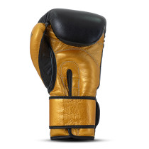 Polleo x AP Boxing Gloves Leather, Black/Golden