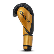 Polleo x AP Boxing Gloves Leather, Black/Golden