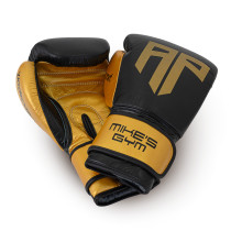 Polleo x AP Boxing Gloves Leather, Black/Golden