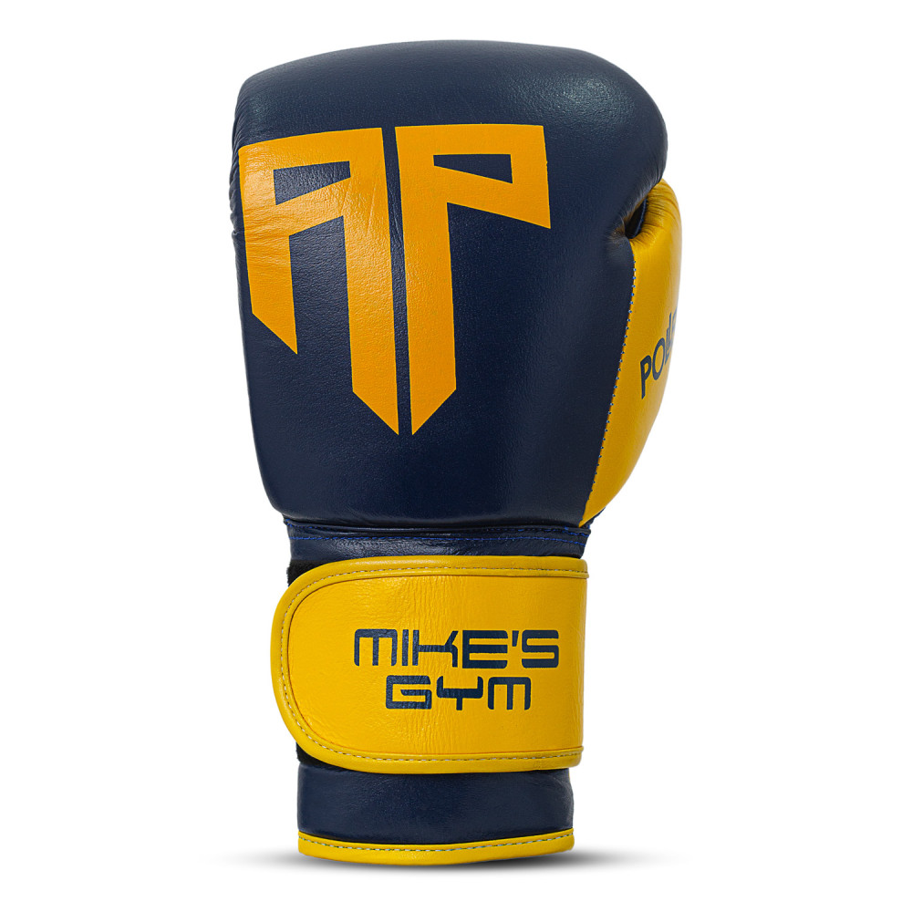 Polleo x AP Boxing Gloves Leather, Blue/Yellow