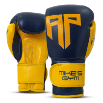 Polleo x AP Boxing Gloves Leather, Blue/Yellow