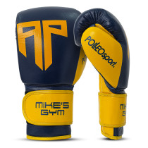 Polleo x AP Boxing Gloves Leather, Blue/Yellow