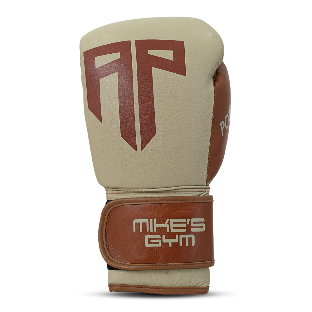 Polleo x AP Boxing Gloves Leather, White/Brown Polleo x AP Boxing Gloves Leather, White/Brown