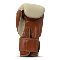 Polleo x AP Boxing Gloves Leather, White/Brown