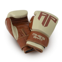 Polleo x AP Boxing Gloves Leather, White/Brown