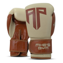 Polleo x AP Boxing Gloves Leather, White/Brown