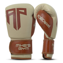 Polleo x AP Boxing Gloves Leather, White/Brown
