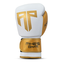 Polleo x AP Boxing Gloves Leather, White/Golden