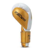 Polleo x AP Boxing Gloves Leather, White/Golden