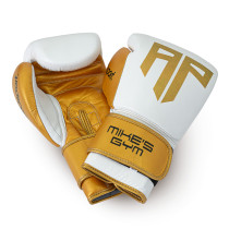 Polleo x AP Boxing Gloves Leather, White/Golden