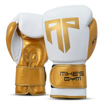 Polleo x AP Boxing Gloves Leather, White/Golden