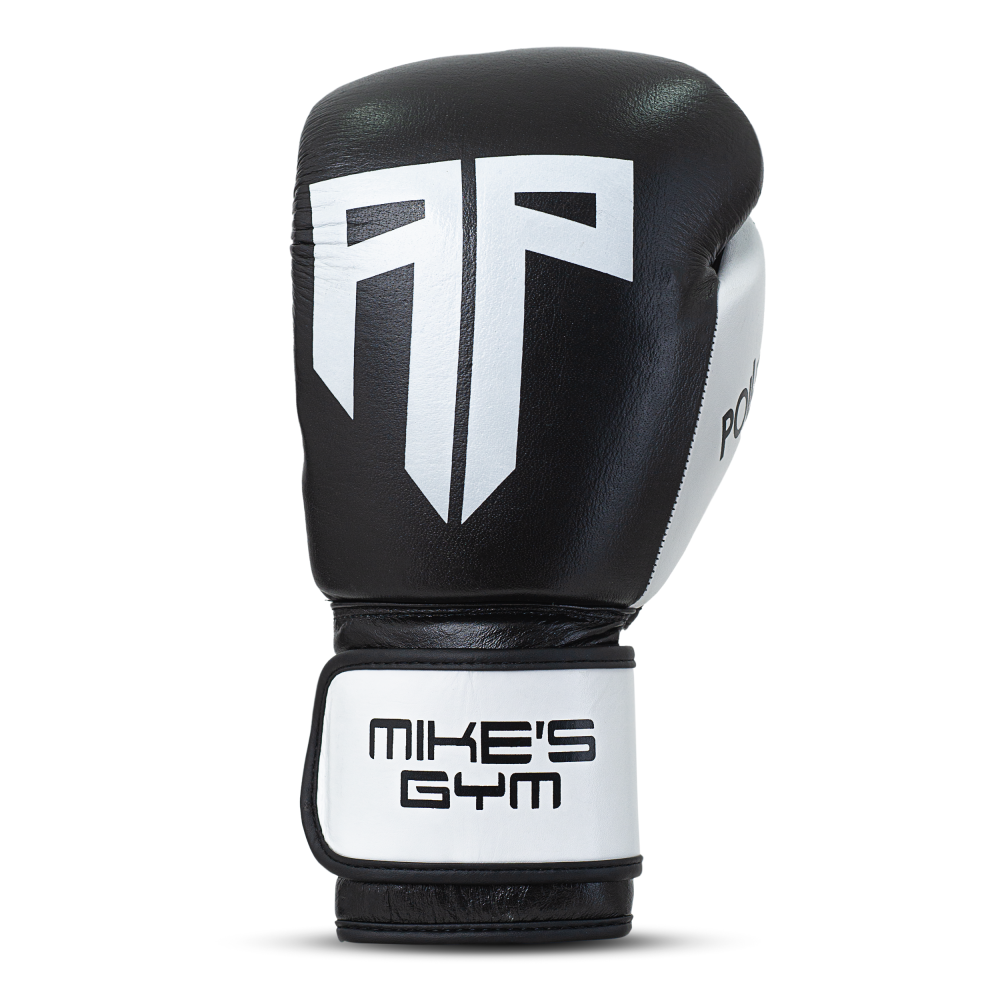 Polleo x AP Boxing Gloves Leather, Black/White Polleo x AP Boxing Gloves Leather, Black/White