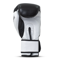 Polleo x AP Boxing Gloves Leather, Black/White