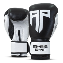 Polleo x AP Boxing Gloves Leather, Black/White