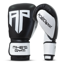 Polleo x AP Boxing Gloves Leather, Black/White