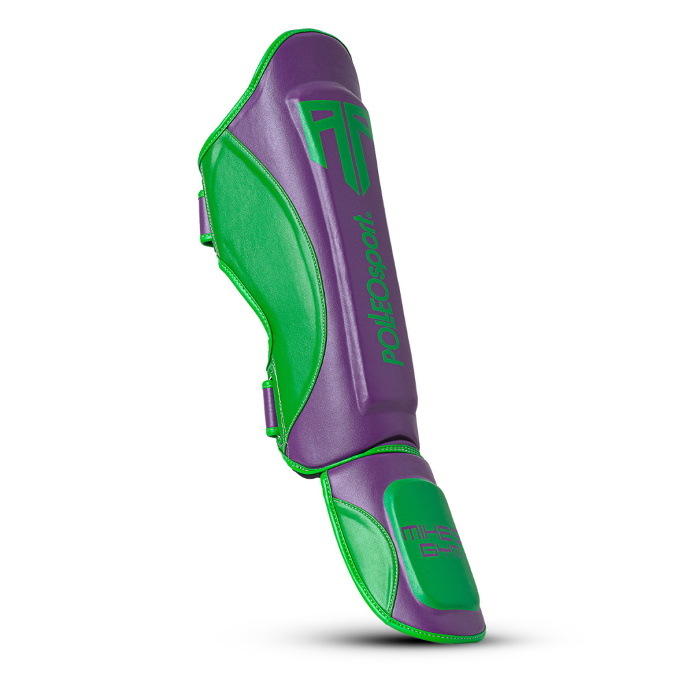 Polleo x AP Shinguards, Purple/Green Polleo x AP Shinguards, Purple/Green