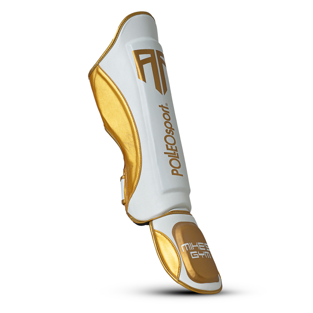 Polleo x AP Shinguards, White/Golden Polleo x AP Shinguards, White/Golden